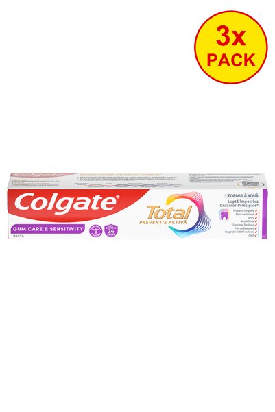 Colgate Pachet 3x pastă de dinți, îngrijire gingivală și sensibilitate, preve...