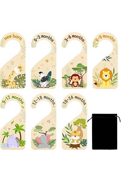 TERRIFI Baby Closet Dividers for Nursery Wardrobe Organization, 8 Piece Doubl...