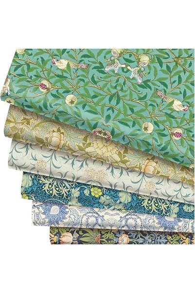 Yelajoy 12 Sheets Wrapping Paper Set, 6 Vintage Greenery Floral Designs for B...