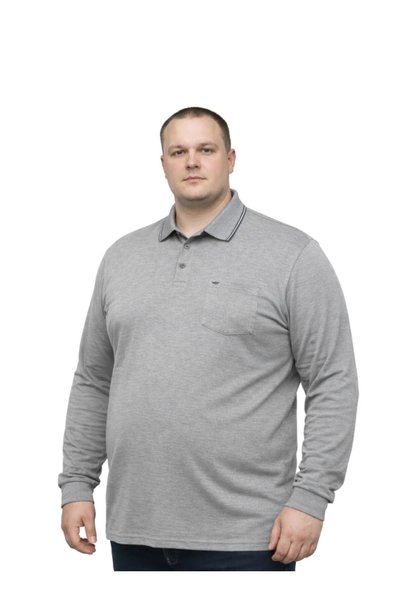 TURHAN TRİKO Melanj Smoked Plus Size Men's Pique Sweatshirt