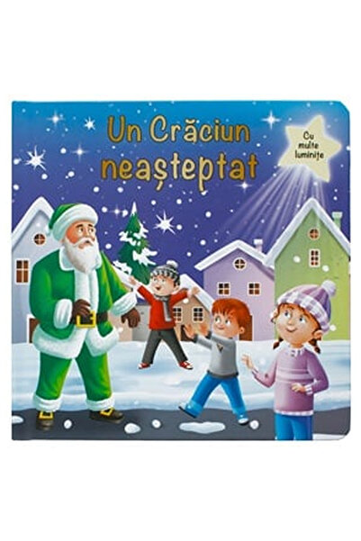 OEM Christmas Card Book "An Unexpected Christmas" with Lights 21.5x21.5cm - 5F"