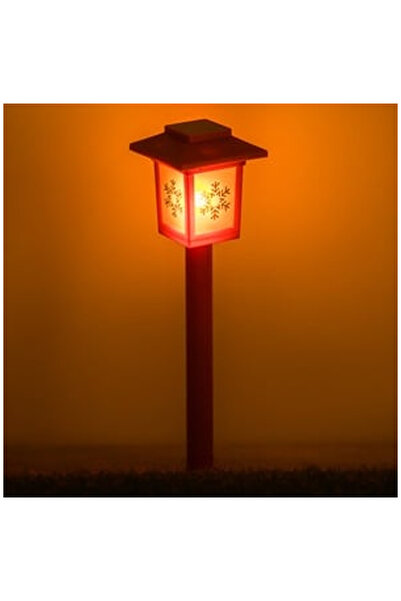 OEM Felinar Solar Stic de Craciun Rosu Fulgi de Zapada Negri cu Efect de Flac...