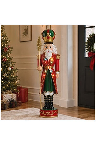 OEM Red LED Christmas Soldier Floor Figurine 100cm