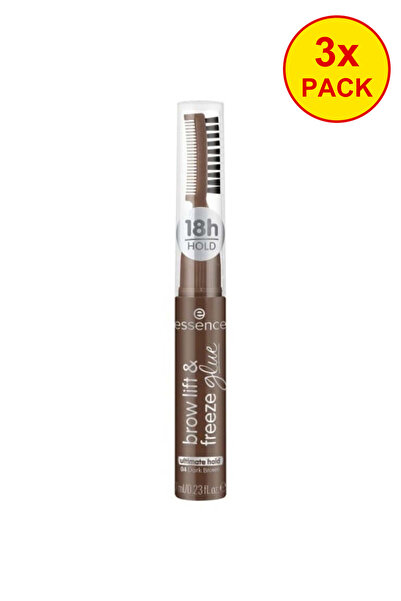 Essence 3 броя Лепило за повдигане и фиксиране на вежди - 04 Тъмнокафяв, Есен...