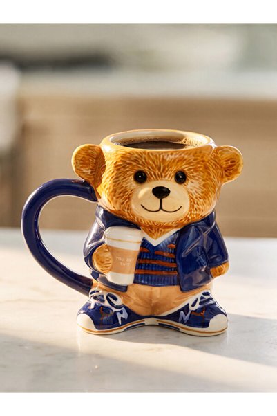 LC Waikiki Rmz Gi̇yi̇m Farkiyla Teddy Bear Printed Ceramic Mug 480 ml