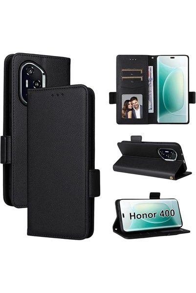 GENERAL Wallet Case for Honor 400, Flip Folio PU Leather Protective Case Wris...