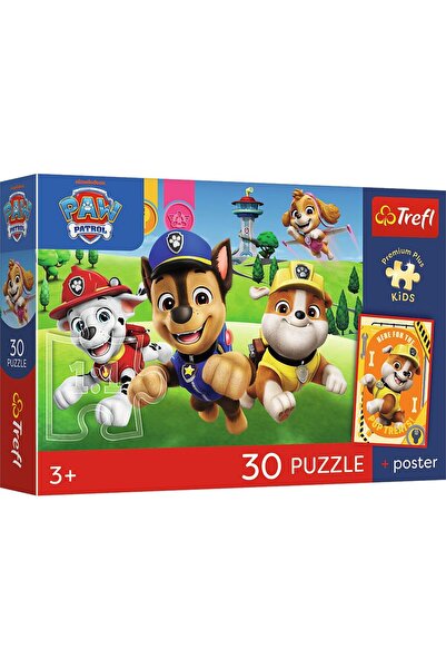 Trefl Παζλ 30 Premium Plus Kids Patrol Catelusilor Catei on the Road Plus Αφίσα