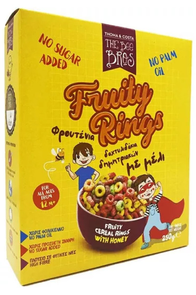 Stayia Farm The Bee Bros Δημητριακά Fruity Rings με Μέλι Χωρίς Προσθήκη Ζάχαρ...