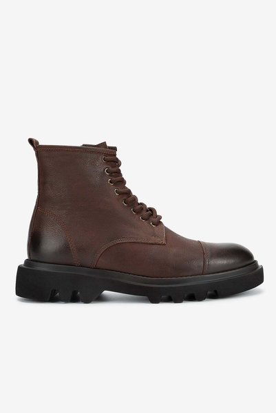 LOFER Men's Nubuck Eva Sole Lace-Up Boots – Brown