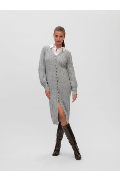 Vero Moda Strickkleid VMSILLE Langes Kleid