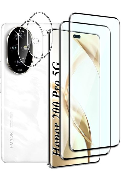 GENERAL Tempered Glass Compatible with Honor 200 Pro 5G,3D Full Screen Protec...