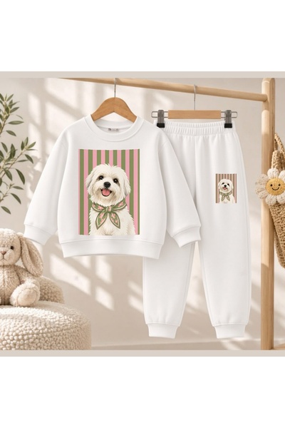 playwear Timski dres, stolni ukras, doge print, devojčice, dečaci, okrugli izrez