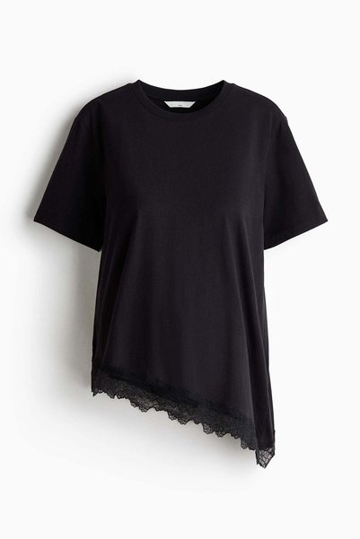 H&M MAMA Lace-trimmed T-shirt