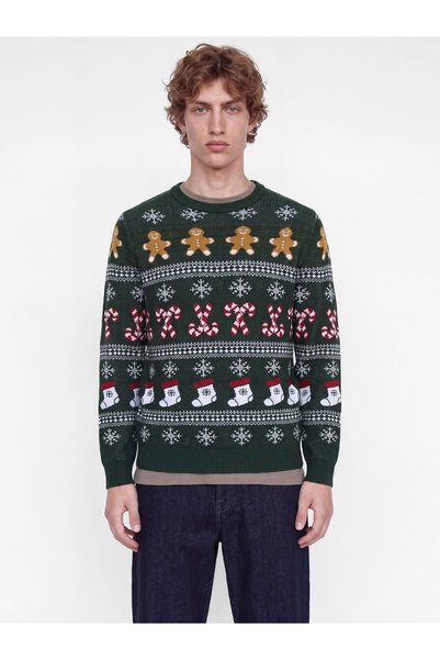 Jack & Jones Pletený pulóver na Vianoce Pletený pulóver