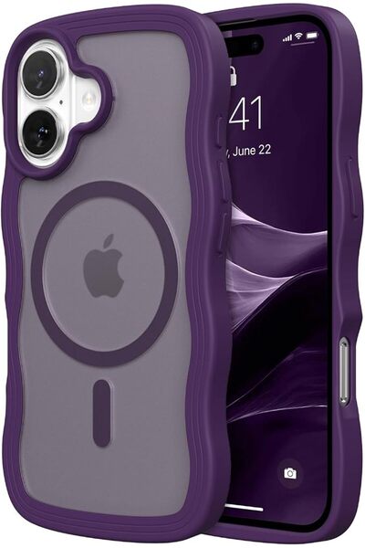 GENERAL ZTOFERA for iPhone 17 Phone Case Compatible with MagSafe, Curly Wave ...
