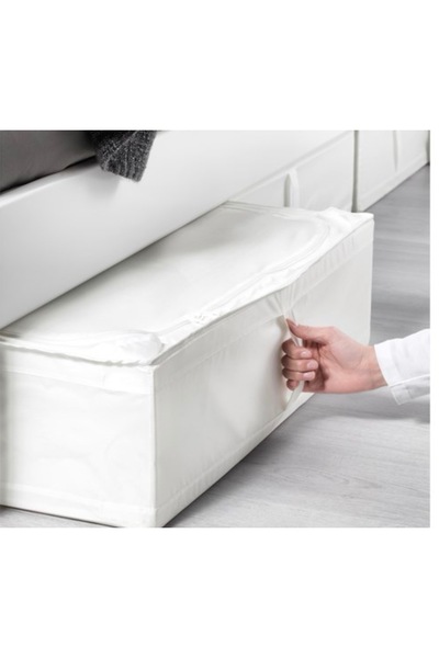 IKEA SKUBB Cutie de depozitare sub pat și pentru dulap - Set avantajos de 3 piese (65x55x19 cm - Alb) Autocolant Sweetory Home