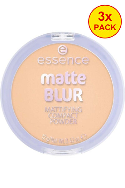 Essence Pachet de 3 pudre compacte matifiante BLUR, 30, Essence, 12 g