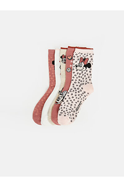 LC Waikiki Sparkling Choices from Shining Store: 5-Piece Cute Mouse Girl Socks