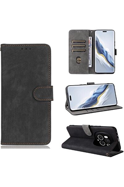 GENERAL compatible with Honor Magic 6 Pro Case - Premium PU Leather Flip Case...