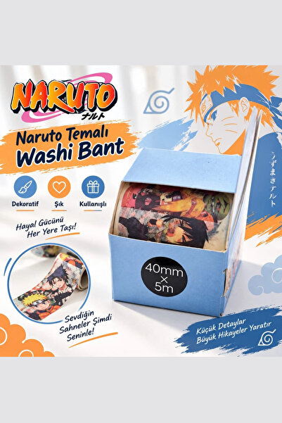 Vox Art Scrapbook Washi Bant Naruto Temalı 4cm*5mt