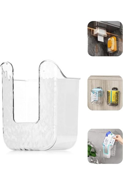 ALMEKAQUZ Tissue Box Holder, Wall Mount Wipes Holder Dispenser, 2024 New No P...