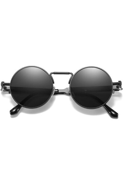 GNAFOTU High Protection UV400 Sunglasses Vintage Punk Style Sunglasses Men Re...