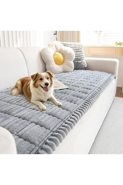 LIODUX Couch Cover for Dogs, Non-Slip Fuzzy Pet Couch Covers, Soft Thick Couc...