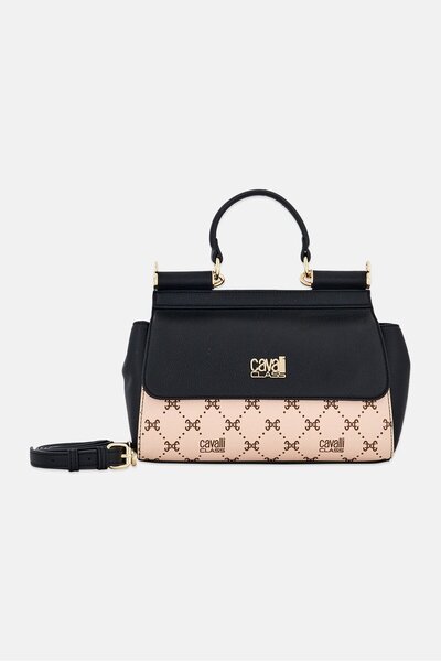 Cavalli Class Women Monogram Pattern Cross Body Bag, Multicolor