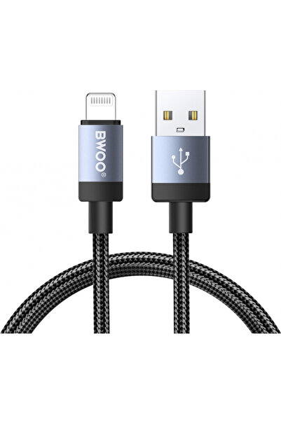 Bwoo Cablu Date si Incarcare USB-A - Lightning BO-X401L, 18W, 1m, Negru
