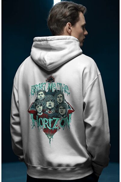 SEVBANO Bring Me The Horizon Hanorac Premium Oversize Unisex cu imprimeu cu t...