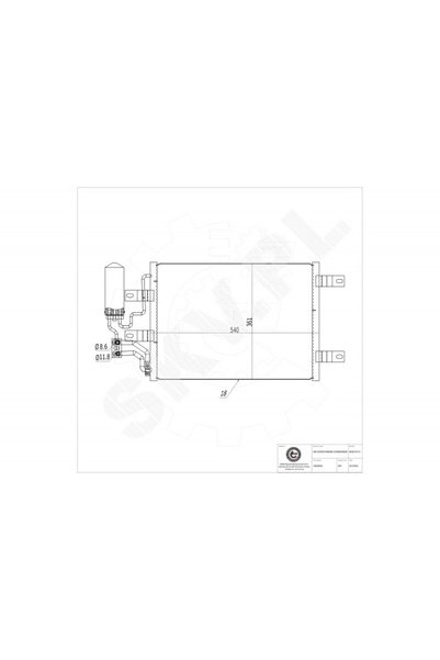 ESEN SKV Radiator climatizare Opel Meriva A cu uscător 1850094