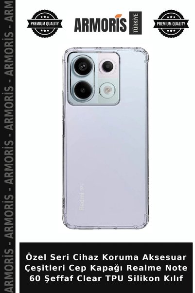 Armoris مجموعة خاصة من ملحقات حماية الجهاز، غطاء جيب لهاتف Realme Note 60، غط...