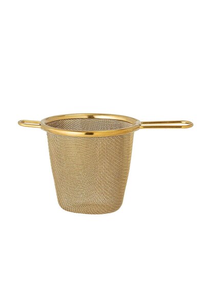 Bloomingville Thesi Gold Ανοξείδωτο Ατσάλινο Σουρωτήρι Τσαγιού, 13.5 x 7 x 7 εκ.