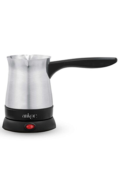 ANKOR K-841257 Ηλεκτρική Καφετιέρα από Ανοξείδωτο Ατσάλι, 400 ml, 1000 W, Μαύ...