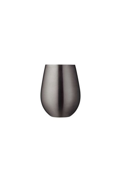 Lyngby Glass Ατσάλινα ποτήρια νερού, Σετ 2 τεμαχίων, 550 ml, Ανθρακί