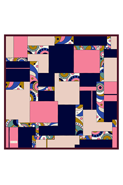 Pierre Cardin Pink 90X90 Silk Twill Scarf