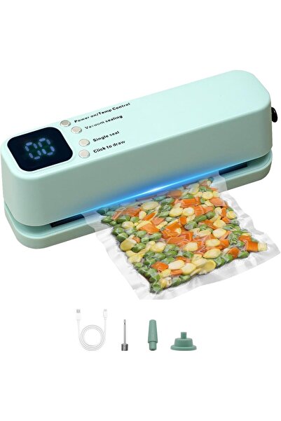 KASTWAVE Cordless Rechargeable Vacuum Sealer Machine, with Digital Display,Po...