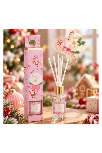 Jumbo Difuzor cu Bețișoare 30 ml, Ulei Parfumat de Crăciun, Varianta Holly
