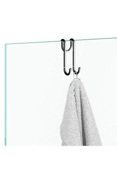 Decor Walther 0900600 Διπλός γάντζος για πάνελ ντους, Χρωμέ, Ορείχαλκος, 11 εκ.
