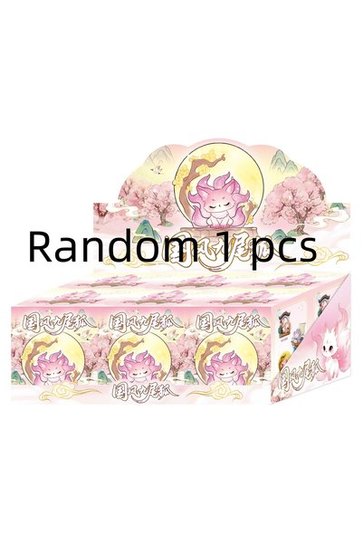 Choice Random 1pcs New Nine-Tailed Fox of Chinese Style Blind Box Cute Fox Do...