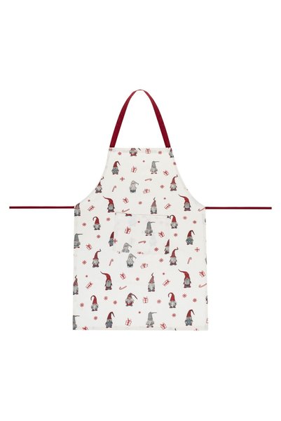 OEM Șorț de Bucătărie de Crăciun Ecru cu Figuri de Gnome 75x50 cm – Accesoriu...