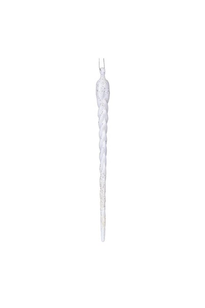 OEM Ornament Brad de Crăciun Turture Alb Glitter 23 cm – Atmosferă Festivă pe...