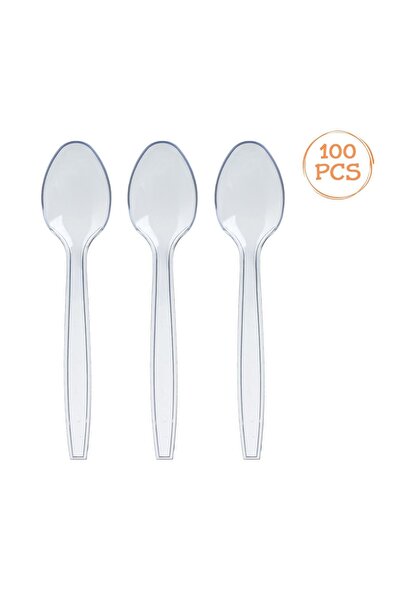 OEM Lingurițe Reutilizabile din Plastic Transparent 15,2 cm – 100 buc. – Set ...