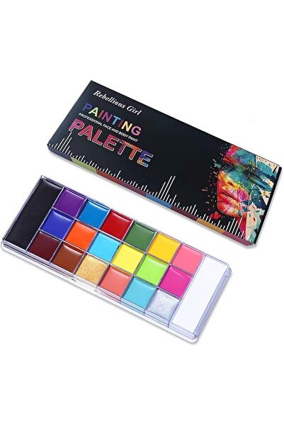 Yelajoy 20 Color Face Painting Oil Palette, Non Toxic Body Painting Kit, Non ...