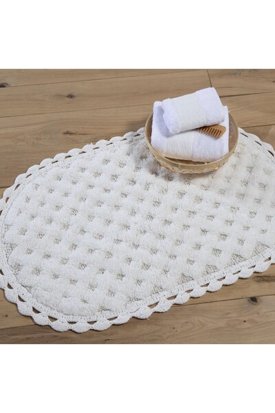 Nef Nef Homeware Nef-Nef Touch Οβάλ Βαμβακερό Χαλάκι Μπάνιου με Αντιολισθητικ...