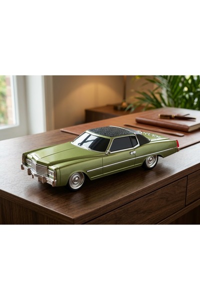 Başkenttekno Bluetooth Hoparlör Cadillac 1969 Görünümlü Retro Klasik Araba Tasarımlı 10W Radyo USB TWS Speaker D83