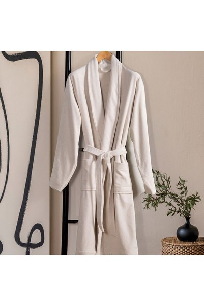 Nef Nef Homeware Nef-Nef Unit Βαμβακερό Μπουρνούζι, Εκρού, X-Large, 380 g/m²