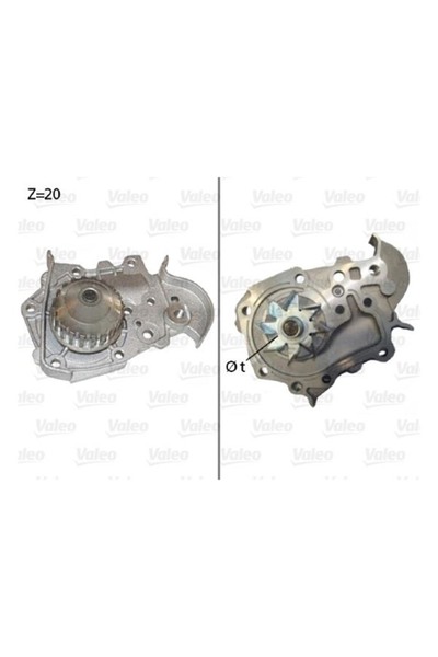 VALEO DEVIRDAIM SU POMPASI LOGAN SANDERO MEGAN I KANGOO SCENIC R19 1.4 8V / 1.6 8V K7M K7J