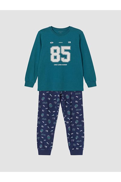LC Waikiki Quality Pieces from Çelebi Store Printed Boy's Pajama Set