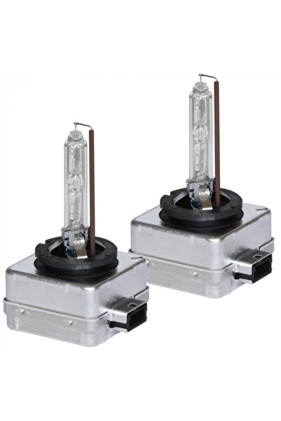 OEM Set 2 becuri Xenon D1S White auto pentru far, suport metalic, 35W, 6000K